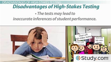 problems with high stakes testing.